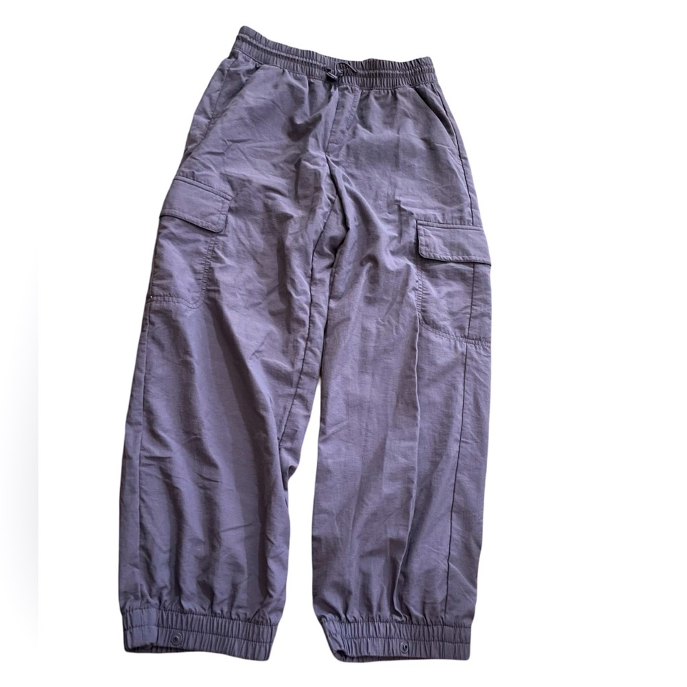 Youth Never Not Hustling jogger pant gray purple size large 10 to 12 quick dry